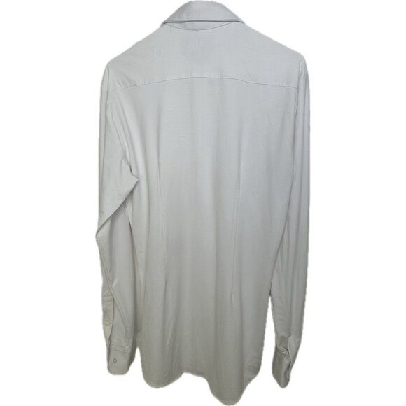 Mizzen+Main Button Down Shirt Spinnaker Tall Trim Fit White Gingham Size M - Picture 2 of 7